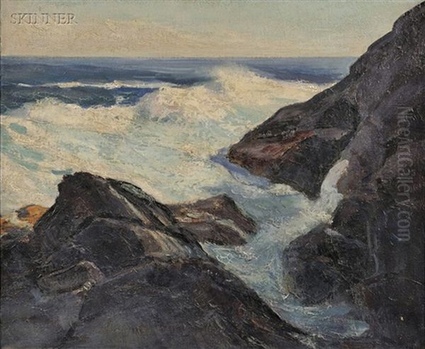 Seascape Oil Painting by Abraham Jacob Bogdanove