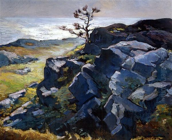 The Crow's Nest, Monhegan Oil Painting by Abraham Jacob Bogdanove