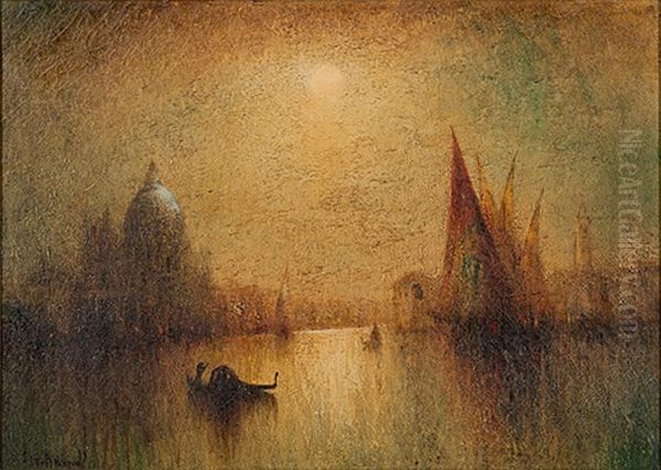 Sunset In Venice Oil Painting by George Henry Bogert