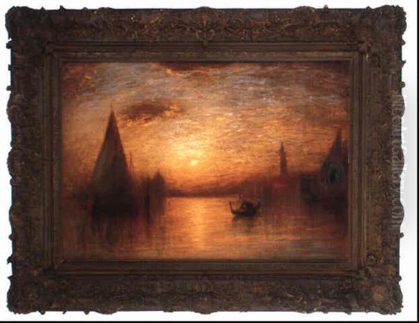 Sunrise In Venice Oil Painting by George Henry Bogert