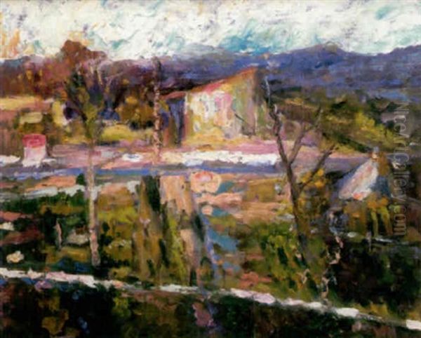 Paysage Oil Painting by Emilio Boggio