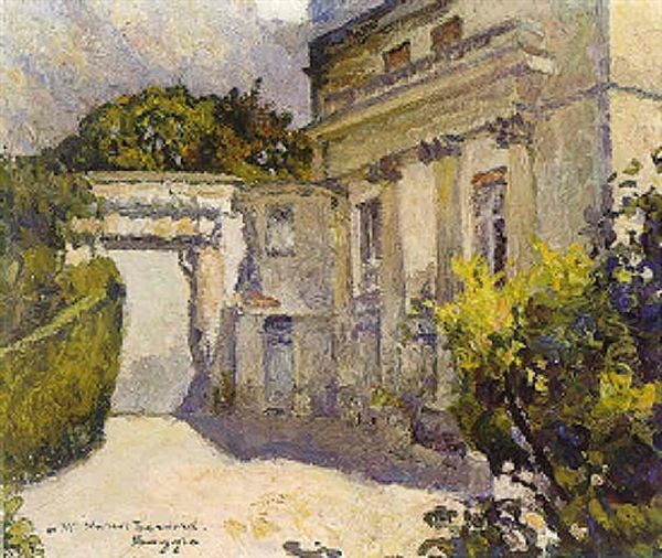 L'hotel De La Sous-prefecture A Pontoise Oil Painting by Emilio Boggio