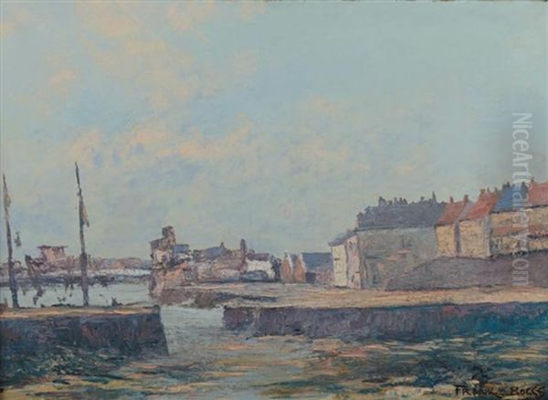 Vue D'un Port Oil Painting by Frank Myers Boggs