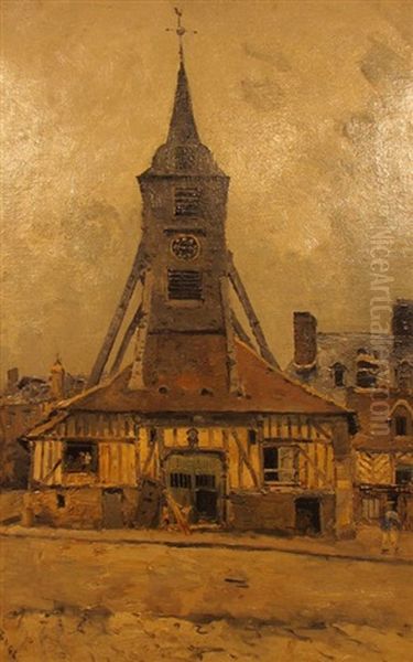 L'eglise Sainte Catherine A Honfleur Oil Painting by Frank Myers Boggs