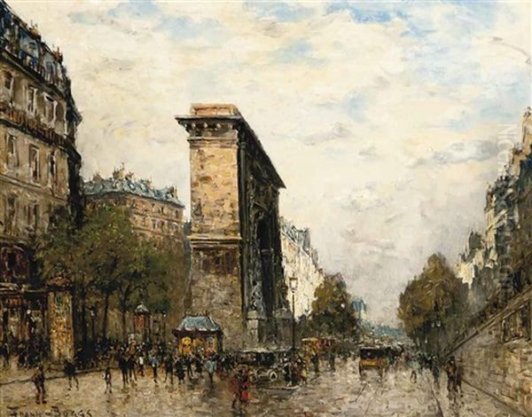 Porte Saint-denis Oil Painting by Frank Myers Boggs