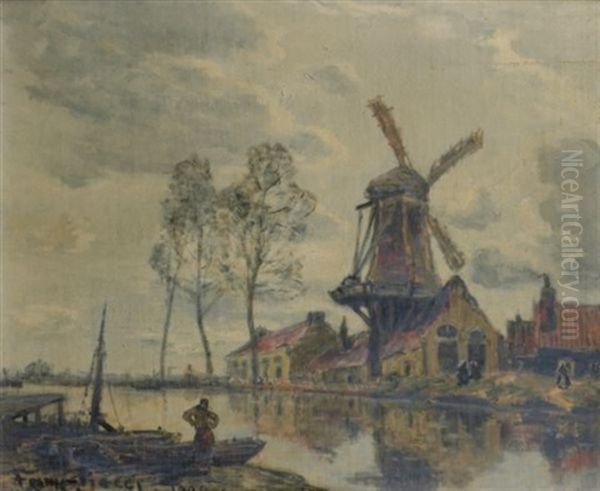 Le Moulin Oil Painting by Frank Myers Boggs