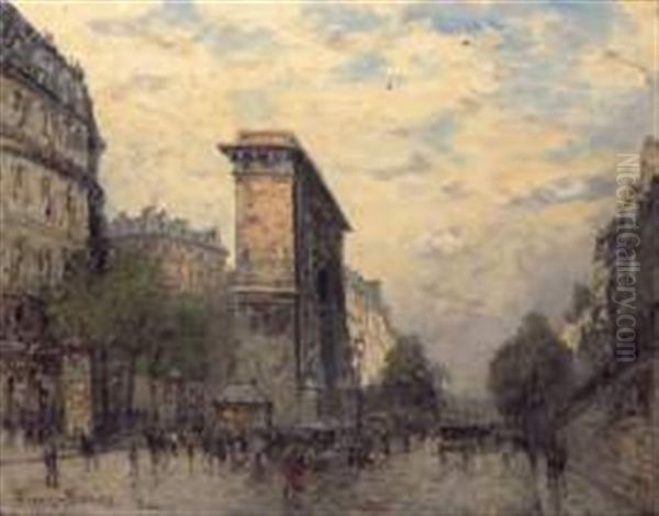 La Porte De Saint Martin Oil Painting by Frank Myers Boggs