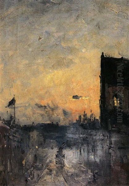 Vue De Londres Oil Painting by Frank Myers Boggs