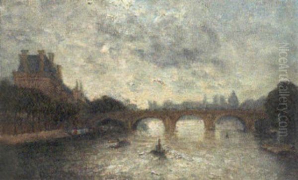 Le Pont Marie, Le Matin Oil Painting by Frank Myers Boggs