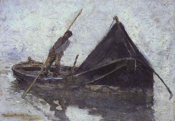 L'homme Sur La Barque Oil Painting by Frank Myers Boggs