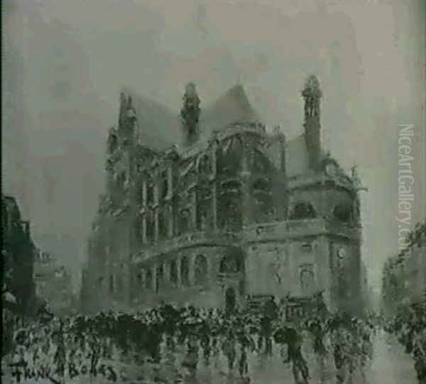 Eglise Saint-eustache Oil Painting by Frank Myers Boggs