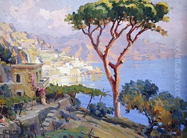 The Amalfi Coast Oil Painting by Luca Albino