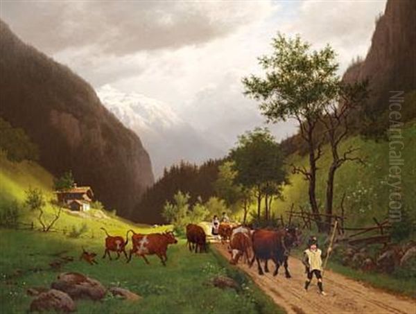 Mellem Hallein Og Berchtesgarden I De Bayerske Alper by Carl Henrik Bogh