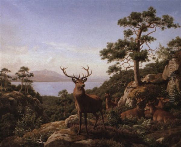 The Monarch Of The Herd Oil Painting by Carl Henrik Bogh