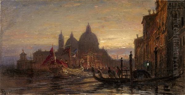 View Of Venice Oil Painting by Alexei Bogoliubov