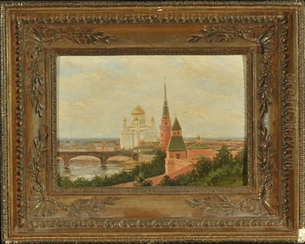 Blick Auf Moskau Oil Painting by Aleksei Petrovich Bogolyubov