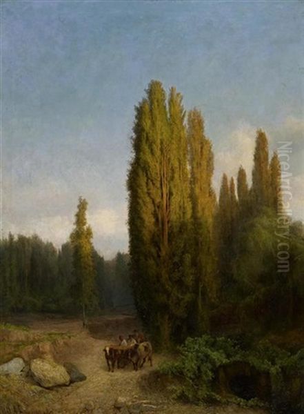 Waldlandschaft Auf Der Krim Oil Painting by Aleksei Petrovich Bogolyubov