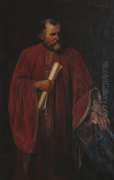 Theologian Jerome Of Prague Oil Painting by Emanuel Bohac