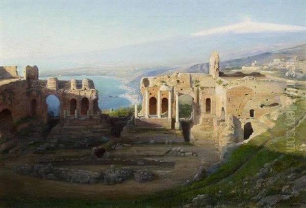 Taormina Oil Painting by Alfred Boehm