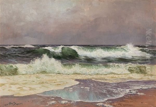 Hohe Dunung Nach Dem Sturm, Sylt Oil Painting by Hans (Johannes) Bohrdt