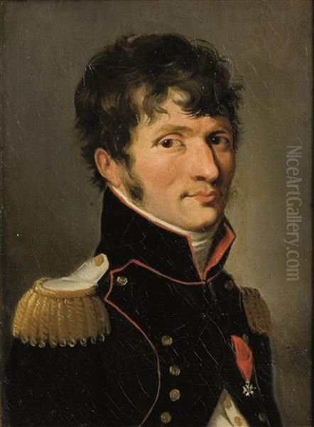 Portrait D'un Officier Du Premier Empire by Louis Leopold Boilly