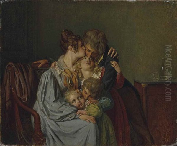 L'heureuse Famille Oil Painting by Louis Leopold Boilly