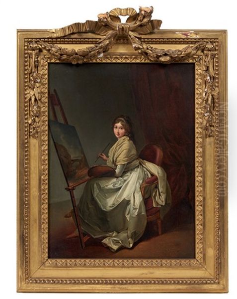 Portrait D'une Jeune Artiste Oil Painting by Louis Leopold Boilly