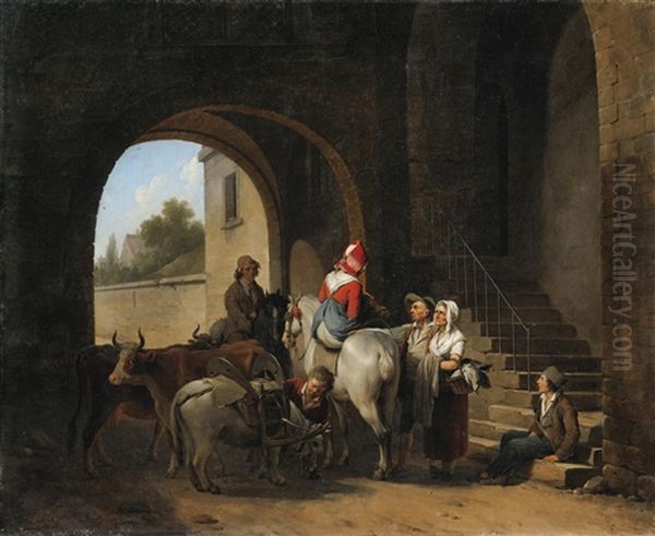 Le Cheval Blanc by Louis Leopold Boilly