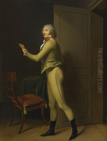 Portrait Of The Singer Jean Elleviou In Le Prisonnier Oil Painting by Louis Leopold Boilly