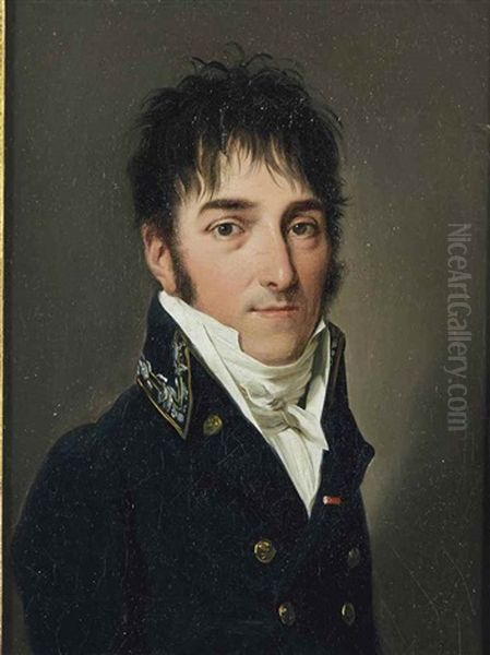 Portrait De Jean-louis Lefevre Oil Painting by Louis Leopold Boilly