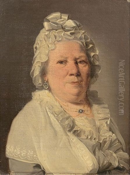 Portrait De Madame Canaple Oil Painting by Louis Leopold Boilly