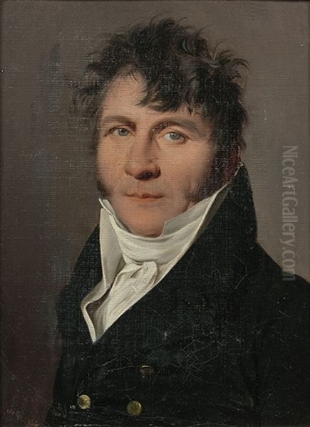 Portrait D'homme A La Veste Sombre Oil Painting by Louis Leopold Boilly