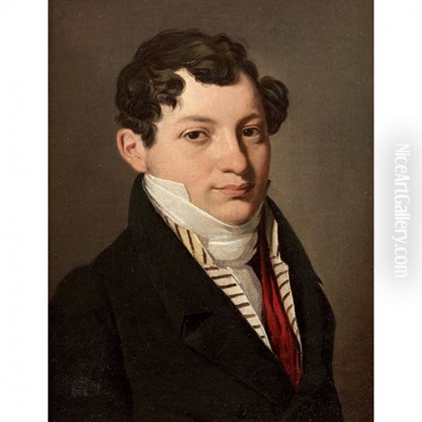 Portrait D'un Jeune Homme Oil Painting by Louis Leopold Boilly