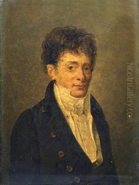 Portrait De Jeunne Homme Oil Painting by Louis Leopold Boilly