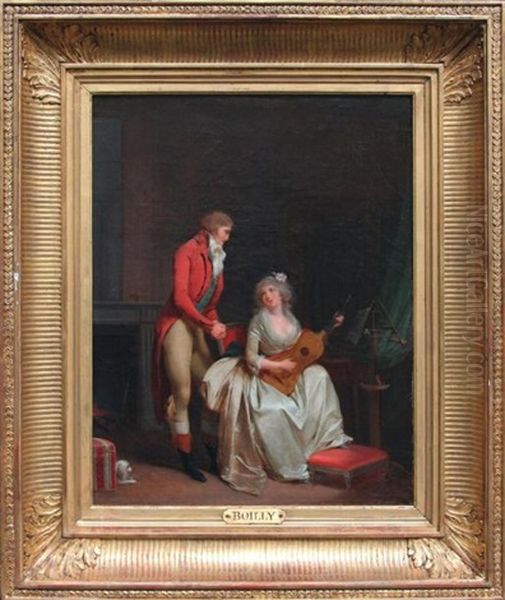 La Douce Impression De L'harmonie Ou Les Doux Effets De L'harmonie Oil Painting by Louis Leopold Boilly