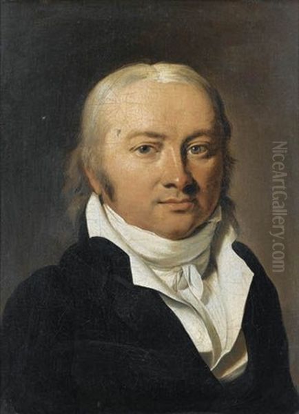 Portrait De Jean-conrad Hottinguer Oil Painting by Louis Leopold Boilly