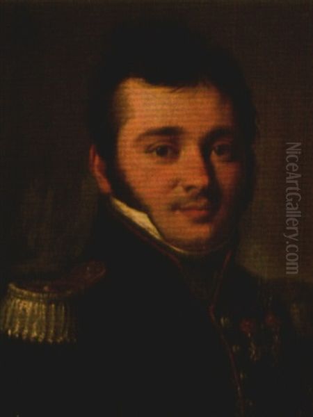 Portrait D'officier Oil Painting by Louis Leopold Boilly