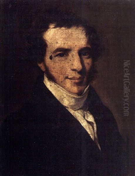 Portrait D'homme A La Redingote Oil Painting by Louis Leopold Boilly