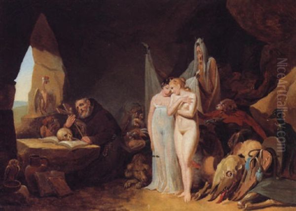 The Temptation Of Saint Anthony Oil Painting by Louis Leopold Boilly