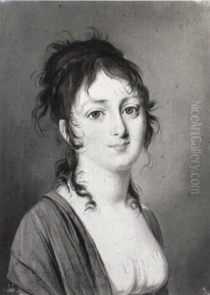 Portrait De La Comtesse Francois De Sainte Aldegonde Oil Painting by Louis Leopold Boilly