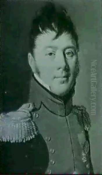 Portrait Du General Pierre Joseph Farine Du Creux Oil Painting by Louis Leopold Boilly