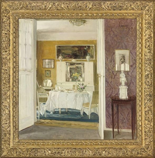 The Breakfast Room Oil Painting by Karl Albrecht