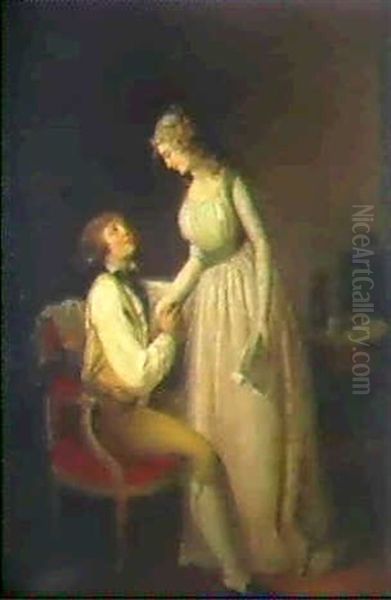 La Lettre D'amour Oil Painting by Louis Leopold Boilly