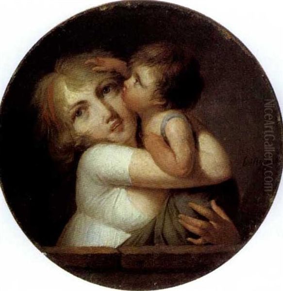 La Mere Et L'enfant Oil Painting by Louis Leopold Boilly