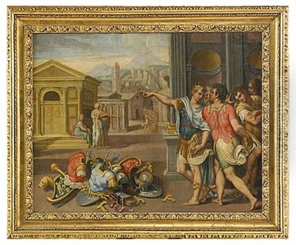 Thyamis Och Petosiris (from Heliodorus: Theagenes Och Charikleia, Aithiopicon Biblia Deca) Oil Painting by Ambroise du Bois