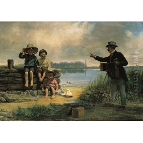 The Photographer Oil Painting by Alfred W. Boisseau