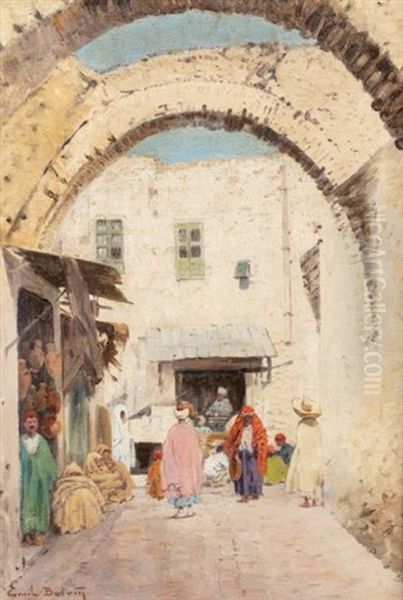 Rue De Tunis Oil Painting by Emile Boivin