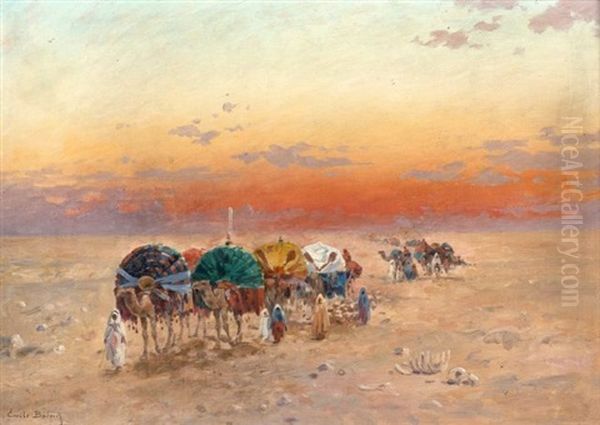 Caravane Dans Le Desert by Emile Boivin