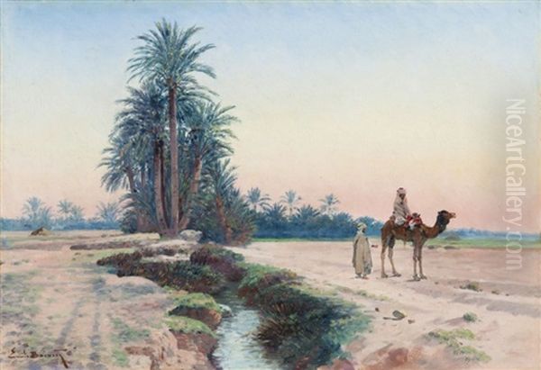 Aux Abords De L'oasis Oil Painting by Emile Boivin