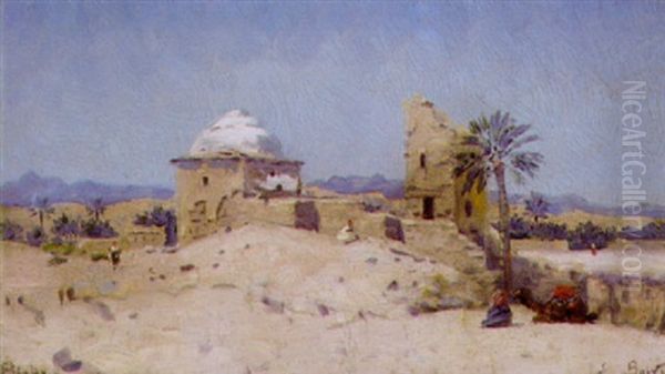 Halte Pres Du Mausolee Oil Painting by Emile Boivin